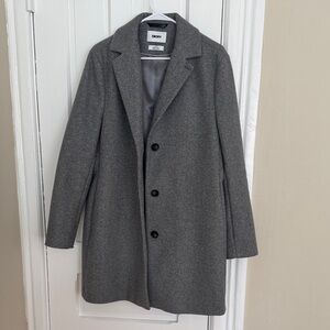 DKNY Men's Charcoal Trench Coat